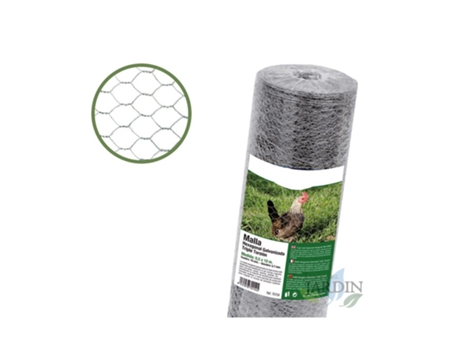 Malla Metálica Hexagonal Galvanizada De Alambre Cuadro 41Mm 1 X 50 M SUINGA