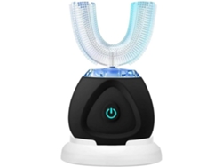 Cepillo De Dientes Eléctrico Ultrasónico, Cepillo Blanqueador De Dientes Con Temporizador Y Carga Inalámbrica De 360°, Color Negro Siurn