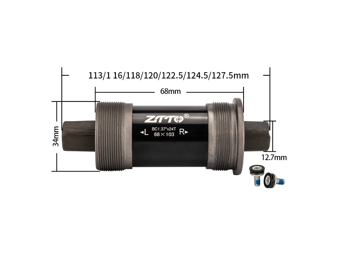 Rebe-hubo De Bicic Carretera 68mm Square Hole Mountain Bicycle With Waterproof Tornillos
