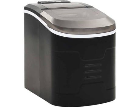 vidaXL Máquina para hacer cubitos de hielo 2,4 L 15 kg / 24 h negro