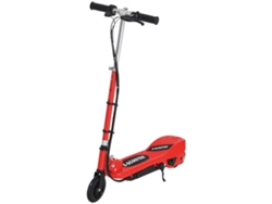 Patinete Eléctrico Infantil De 24 V, A Partir De 7 Años, Plegable, 12 Km/h, Con Freno, Color Rojo, 74x36x69-91