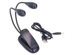 2026-luz De Lectura Led Para Libros Con Clip, Protectora De Ojos, 360° Rotatoria, 4 Perlas De Luz, Bipolo, Ideal Para Estudiantes