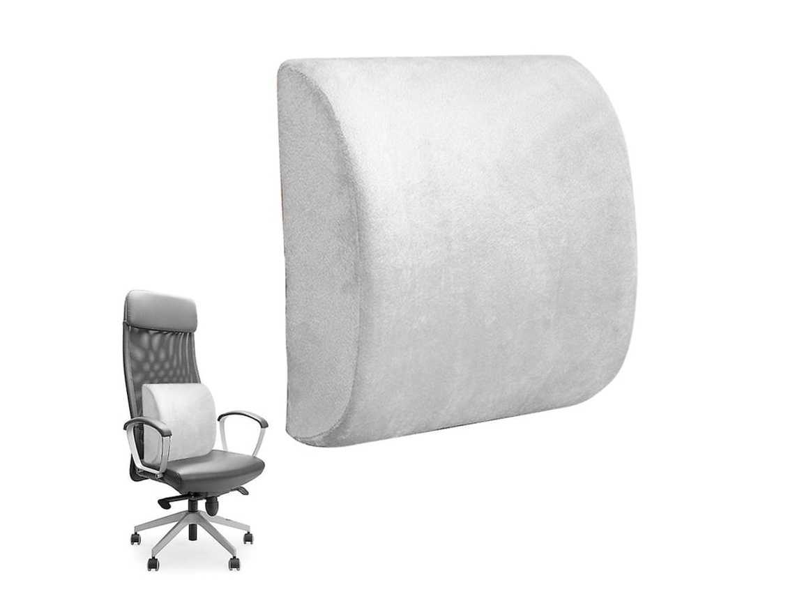 Almohada De Apoyo Lumbar, Almohada Ergonómica Para Respaldo De Silla De Oficina, Alivia Eficazmente El Dolor, Gris Gertiz