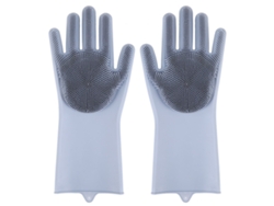 Guantes de silicona para lavavajillas con cerdas | Sin marca