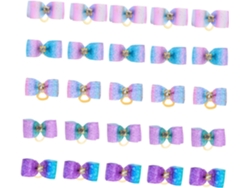 50pièces De Cabello Pour Chiens Nœuds Délicats Accessoires Tête Animaux Décorations Poils Et