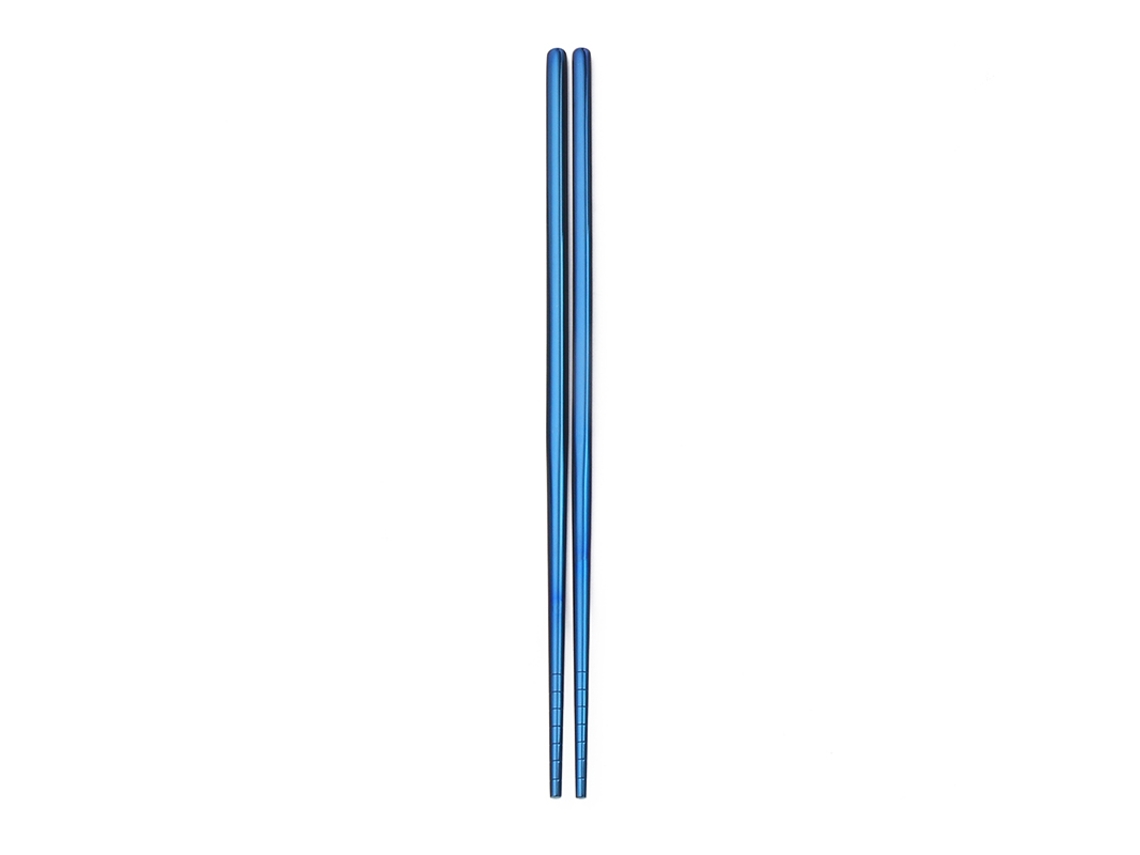 Un par de cuchillos antideslizantes de acero inoxidable 304, resistentes al calor y fáciles de limpiar. Mdug (azul)