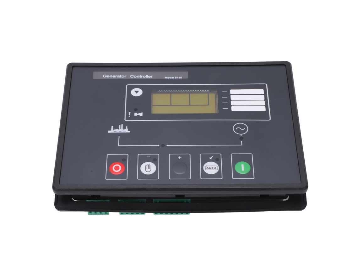 Panel de control del generador con arranque automático, apagado de emergencia, pantalla LCD e IP65 (DSE5110, CC 8-35 V)
