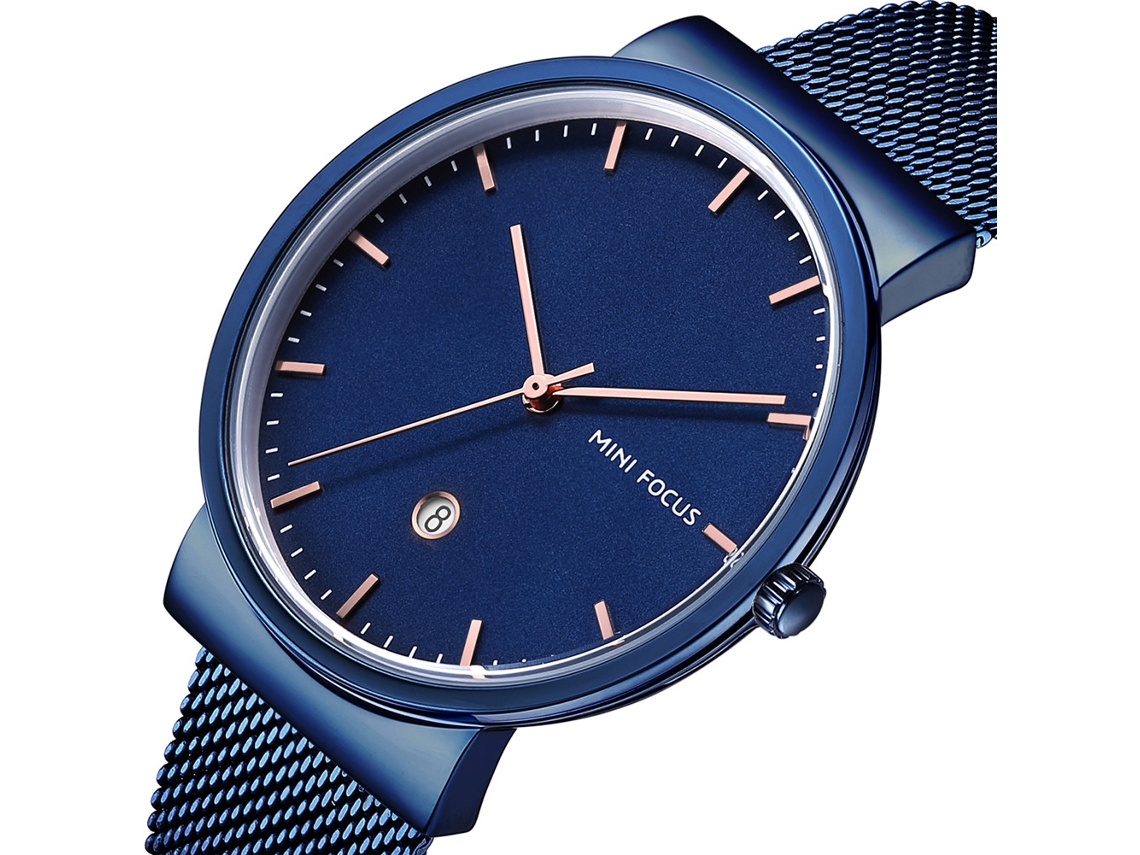 Reloj Casual De Moda Zhoulianfa Para Hombre Y Mujer Con Correa De Cuero Azul.