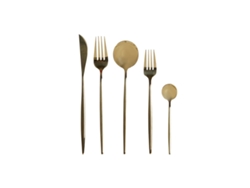 Cubertería DKD HOME DECOR Dorado Acero Inoxidable 3 x 1,5 x 13 cm 20 Piezas
