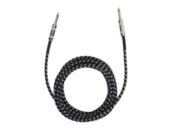 Cable De Guitarra Jorindo De 6,35 Mm, 6 M, Doble Aislamiento, Awg22, Cobre Libre De Oxígeno, De Bajo Ruido, Para Instrumentos Musicales Y Amplificadores.