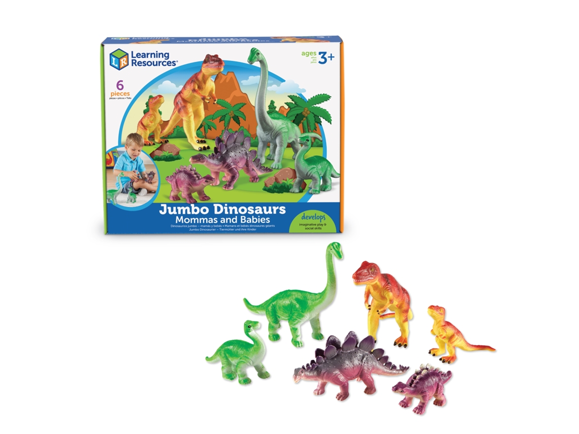 Juguetes de dinosaurios de Learning Resources: Juego de dinosaurios educativo y colorido