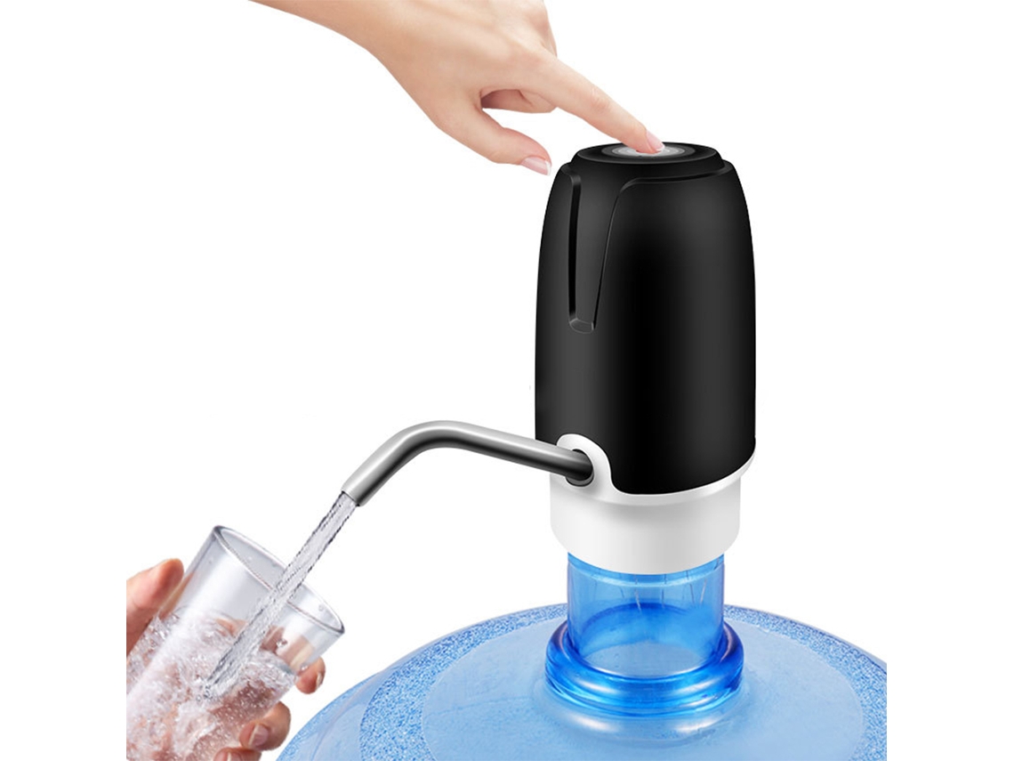 Dispensador de agua recargable con un botón