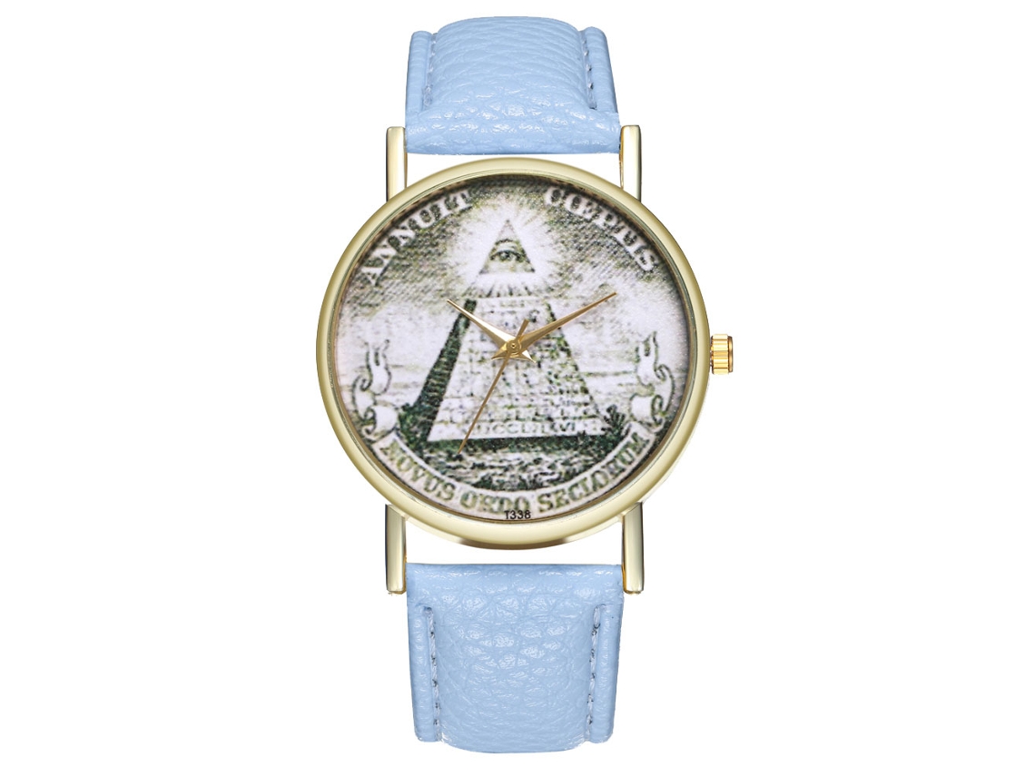 Reloj De Pulsera De Cuarzo Para Mujer, Estilo Casual, Con Correa De Cuero Morado.