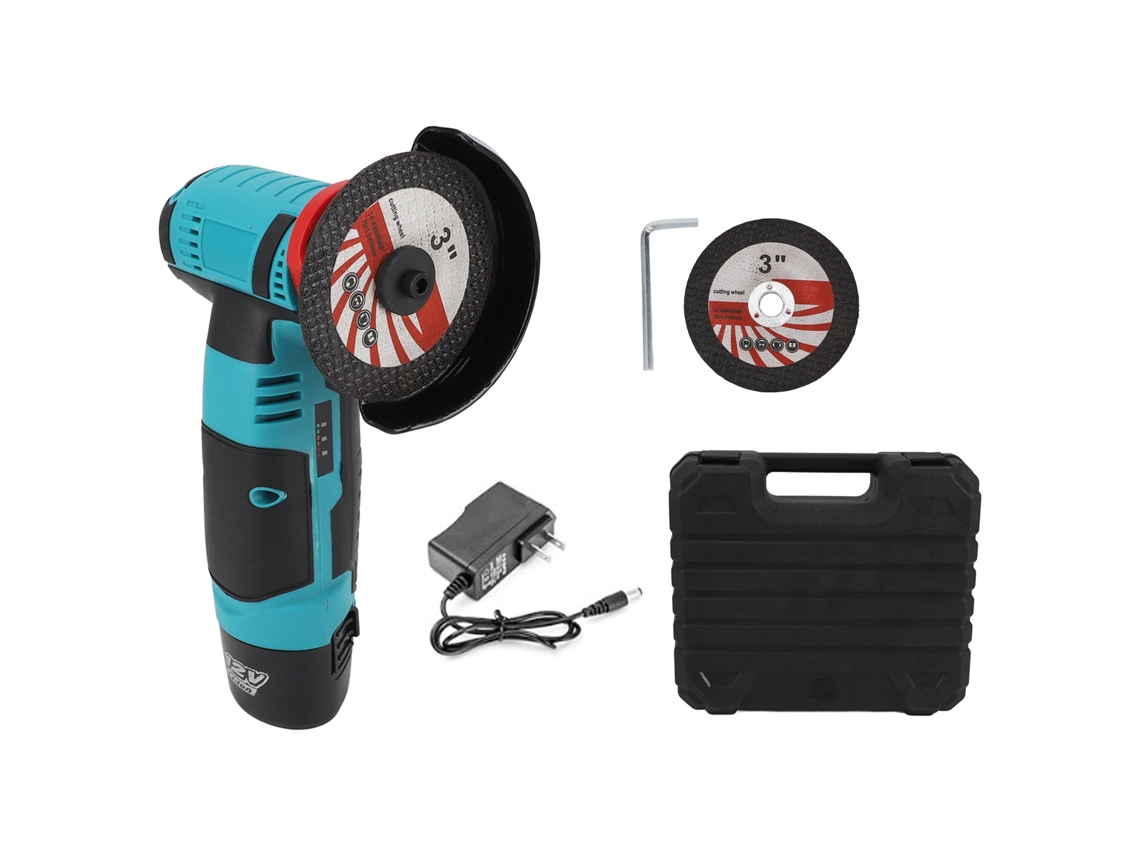 Mini Amoladora Angular Portátil Inalámbrica De 12 V Y 1500 Mah Para Lijar Y Cortar (con Batería Incluida)