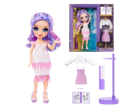 RAINBOW HIGH Muñeca Fantastic Fashion Doll Violet (4 años)