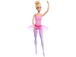 Muñeca Barbie bailarina - BARBIE - Tutú morado extraíble - Brazos de bailarina - Medias puntas
