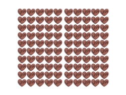 Juego de decoración de corazones de madera, 100 piezas, para el hogar y bodas.