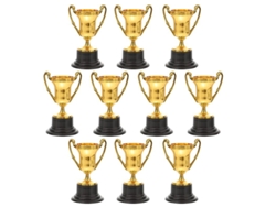 Trofeos De Plástico Para Niños, Paquetes De Premios Con Trofeos De Oro.