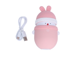 Calentador De Manos Portátil Conejo, Rechargeable, 2 Niveles, Mango Cómodo, Volumen Pequeño, Seguro Y Bonito