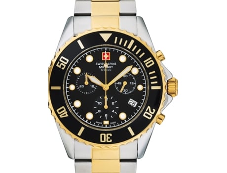 Reloj para Hombre Oro Acero Inoxidable Serie 7053 Chrono Sam7053.9147 SWISS ALPINE MILITARY