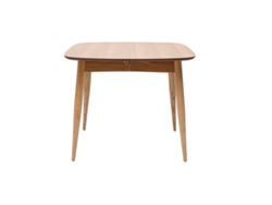 Mesa de comedor extensible fresno natural L90-130 cm NORDECO MILIBOO