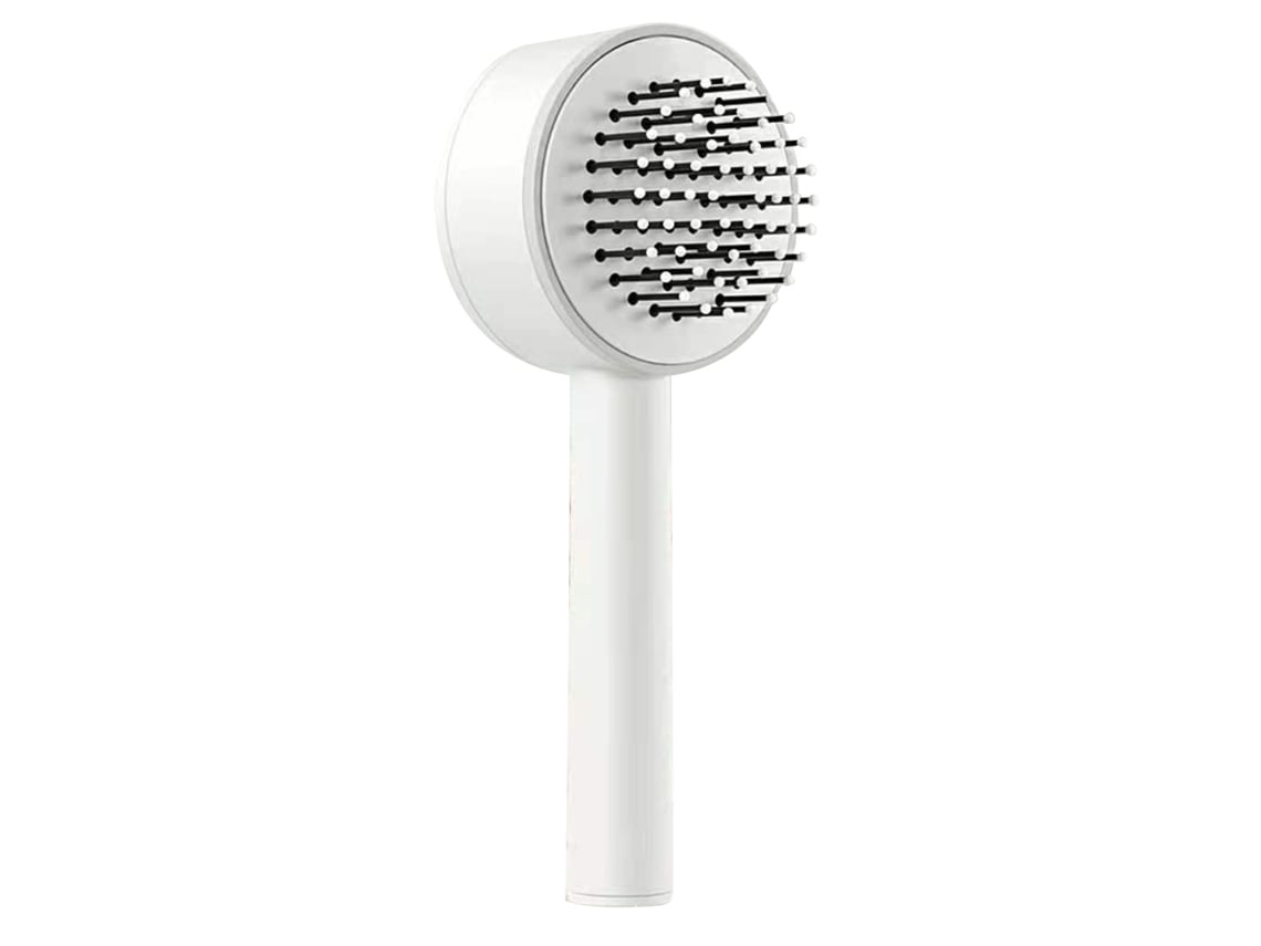 Peine de masaje capilar 2026 con mango largo, antiestático y desenredante para todo tipo de cabello gris.