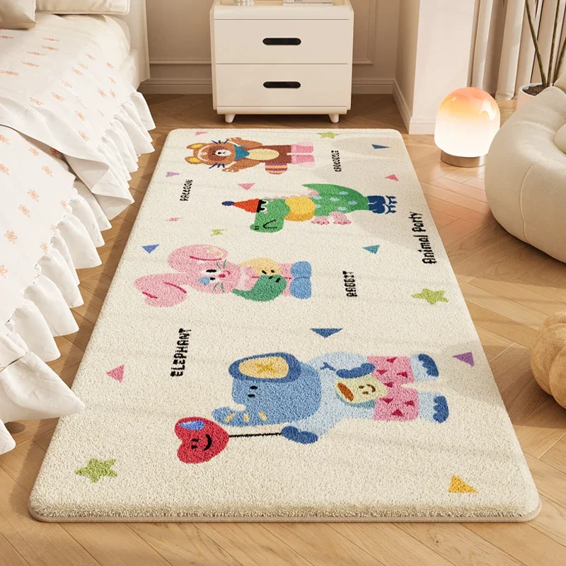 (estilo 5 60x160cm) Linda Alfombra De Dibujos Animados, Suave Y Cómoda, Alfombra De Felpa De Color Crema.