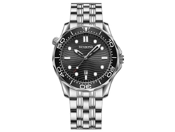 Reloj deportivo Binbond B2820 de cuarzo para hombre, luminoso, resistente al agua, acero blanco y negro, 30 m Hengrongshen