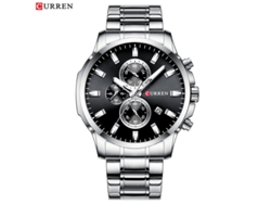 Reloj De Pulsera Moderno Para Hombre, Resistente Al Agua, Con Seis Manecillas, Multifuncional Y Elegante Correa De Acero Inoxidable (plateado).