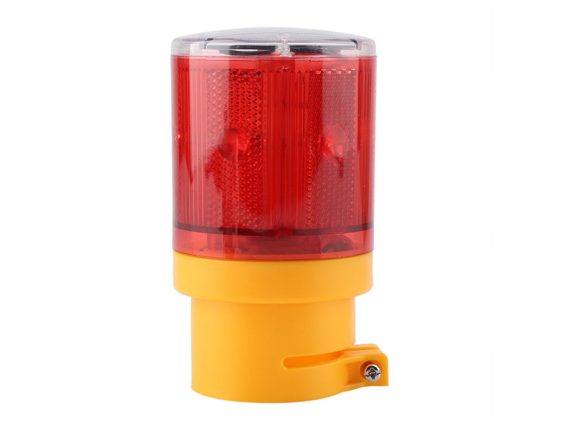 Luz de alarma solar de emergencia 2026 con LED intermitente para coche, señal de seguridad roja