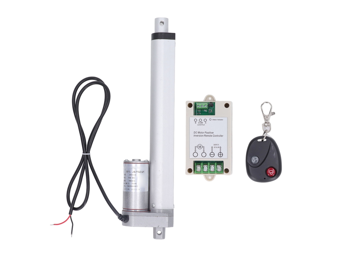 2026velora-actuador Eléctrico Lineal Mini 750n 200mm 12v Con Controlador Y Control Remoto Para Hogar Robótica Agricultura