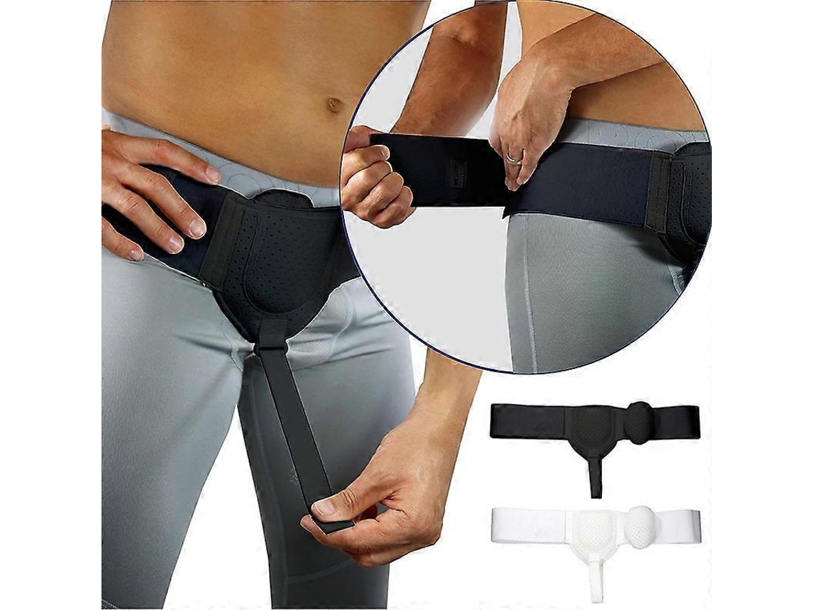 Cinto Para Hérnia Ajustável Para Homens, Suporte Para Hérnia Inguinal E Desportiva, Alivio Da Dor E Recuperação Blanco