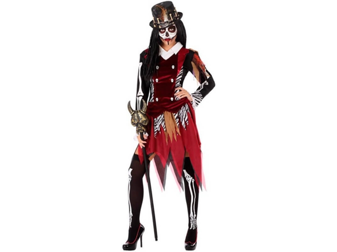 Disfraz de Mujer DISFRAZZES Hechicera Vudú (Talla: M/L)