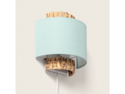 Aplique De Pared Fibras Naturales Y Tela Orleans Verde Celadon