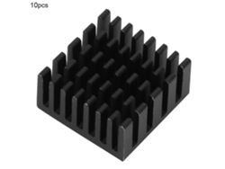 2026velora-10 Piezas Disipador de calor de aluminio puro P20*10*20-b para refrigeración de la base de la placa de refrigeración del chip
