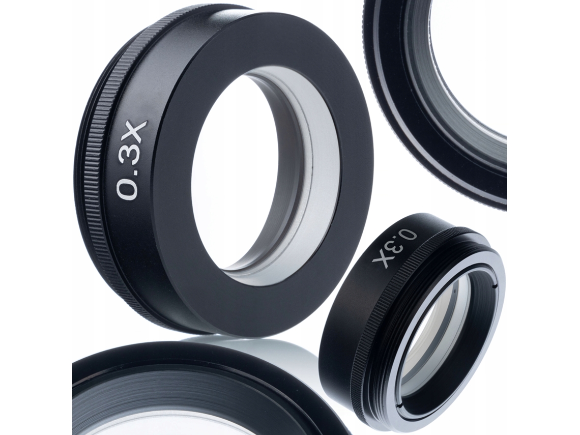 Lente para microscopio digital Earth Pro 0.3x – Aumento de 0.3x | Rosca de 42 mm | Alta calidad