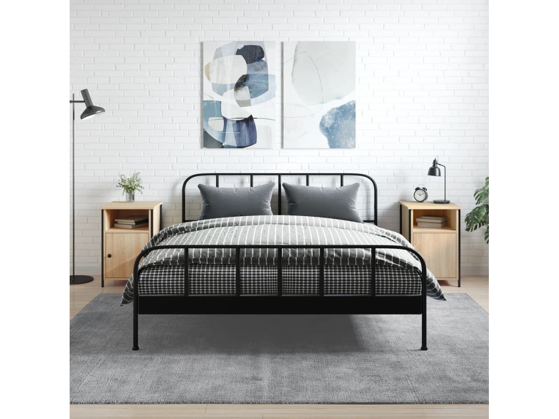 Mesitas de Noche 2 Pzs 40X42X60Cm Deriv. Madera Roble Sonoma