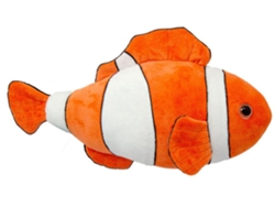 Peluche WILD PLANET Pez Payaso (30 x 7 x 14 cm - Poliéster)