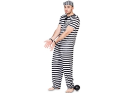 Disfraz de Hombre DISFRAZZES Preso Con Número (Talla: M/L)