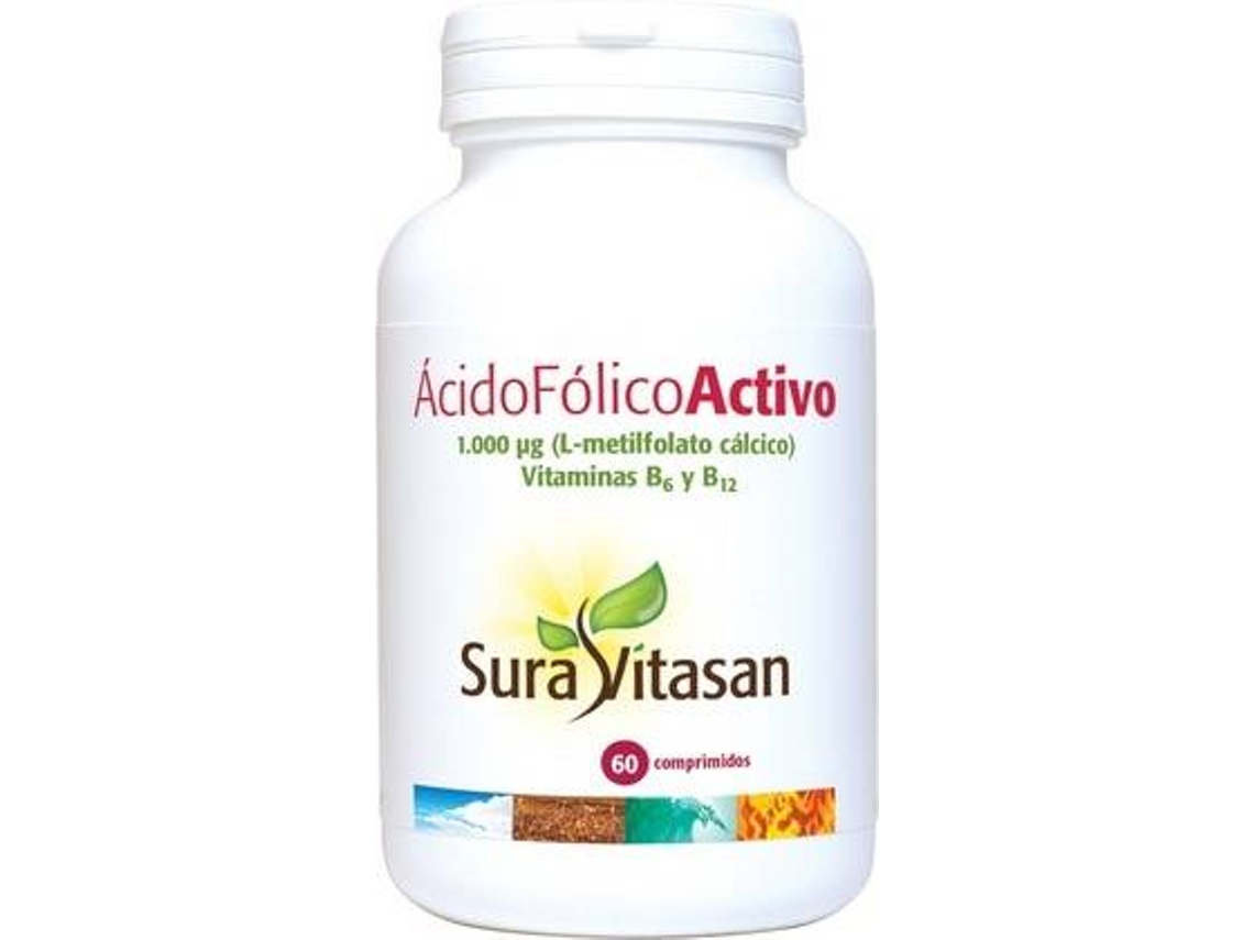 Complemento Alimentar SURA VITASAN Ácido Fólico Ativo (60 comprimidos)