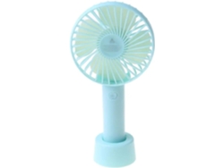Ventilador De Escritorio Usb Mini Portátil Recargable Funciona Con Pilas Refresca El Base 3 Modos