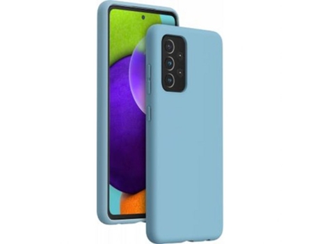 Funda para Samsung Galaxy A52 BIGBEN CONNECTED Silicona Textura Suave Azul
