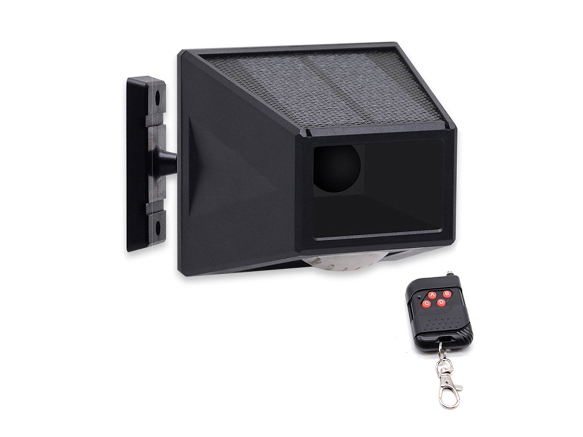 Rebe-luz De Alarma Solar Exterior Con Detector De Movimiento, Luz Estroboscópica Solar Con Control Remoto Y Alarma Sonora Para Jardín, Granja Y Garaje