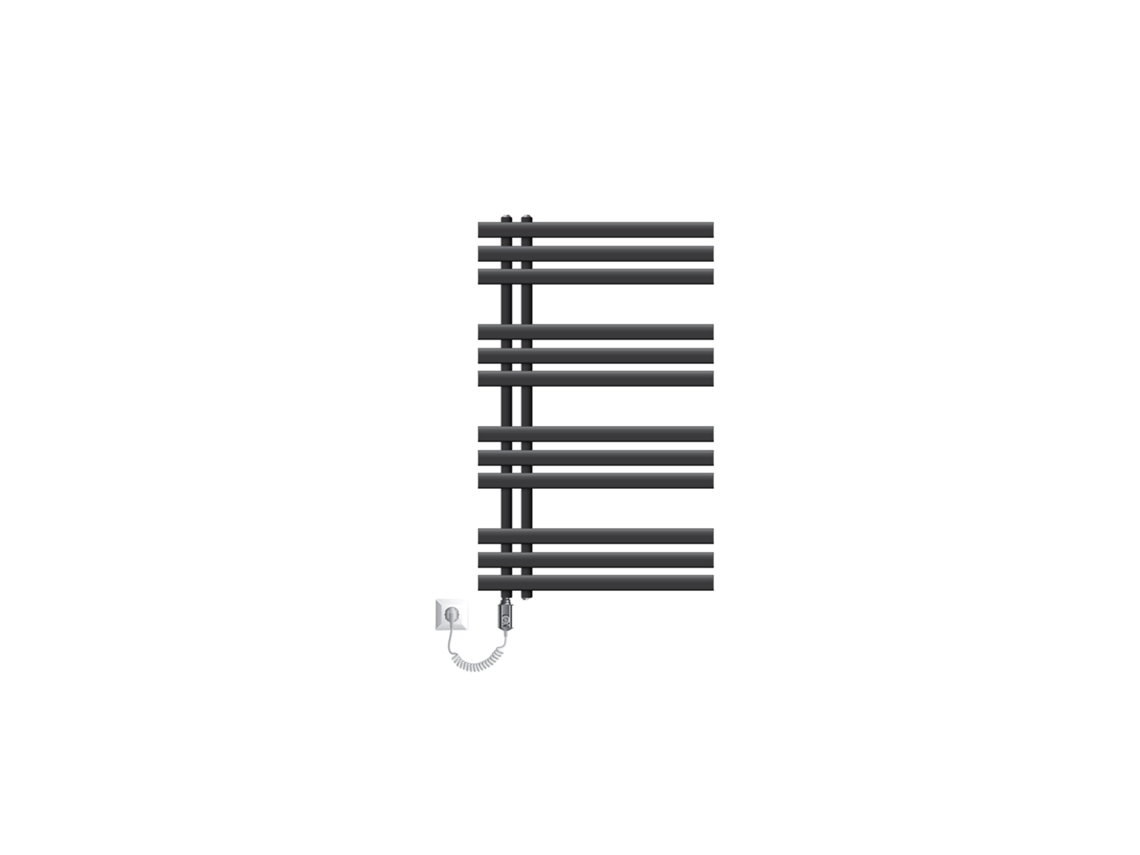 Radiador eléctrico de baño con resistencia 300W 600x1000 mm antracita ECD