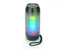 Altavoz Bluetooth portátil Chaberlu con minitarjeta, radio FM y luces LED