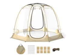 Tenda bolha pop up transparente em PVC para 5 6 pessoas 265x265cm NORTHIX