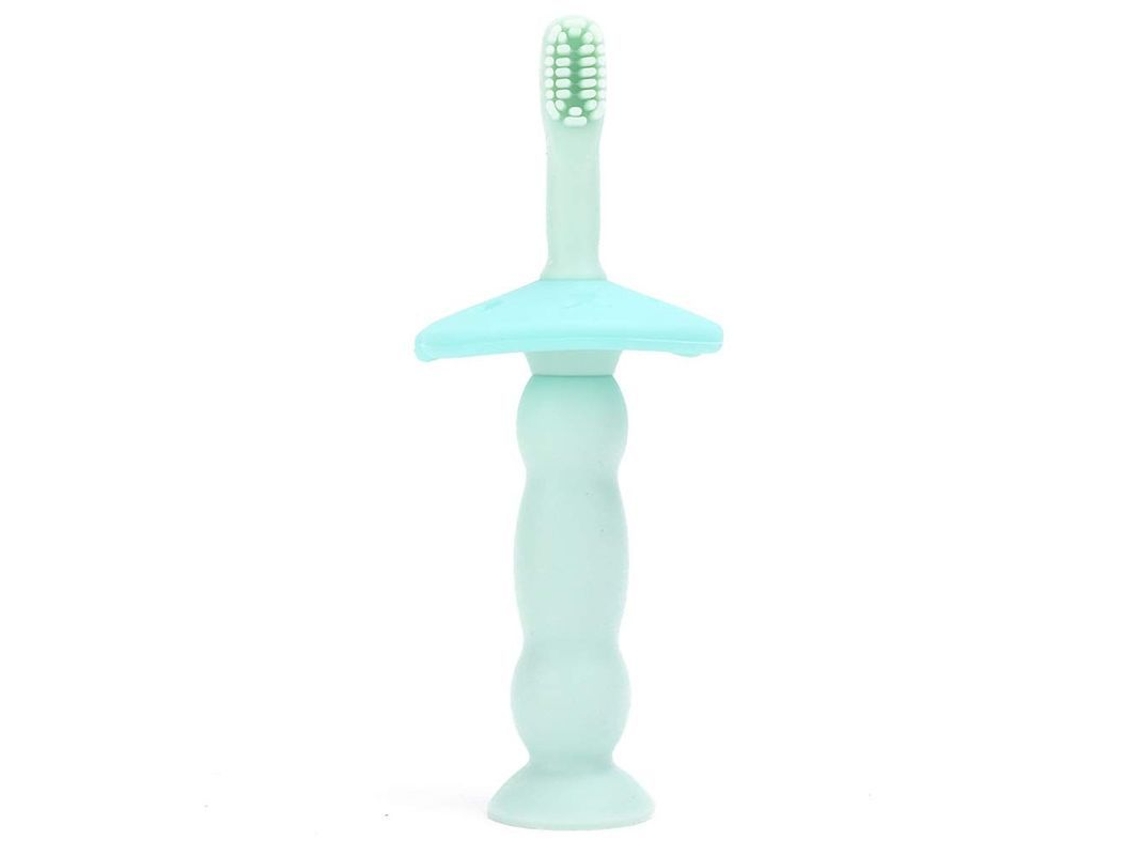 Cepillo De Dientes De Silicona Para Bebés Con Banda De Diseño De Animales Para La Limpieza Bucal Y El Entrenamiento De Bebés Mayores De 6 Meses.