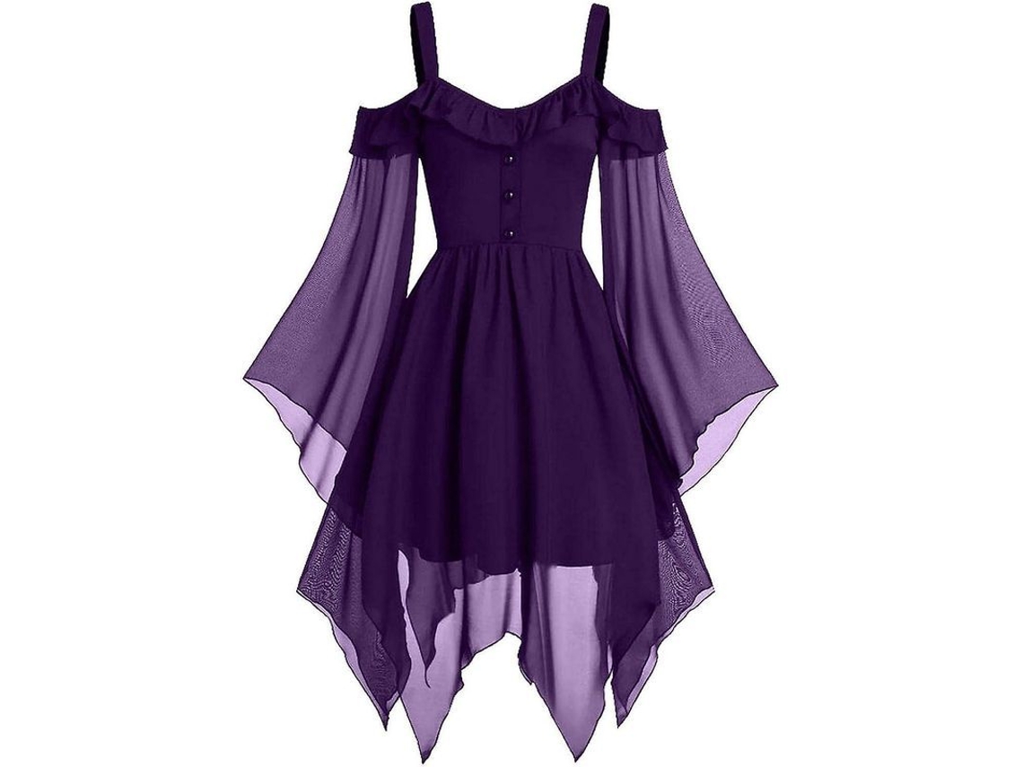 2026-vestido Gótico Sexy Hombros Al Aire Para Mujer Talla Grande Traje Renacimiento Halloween Steampunk