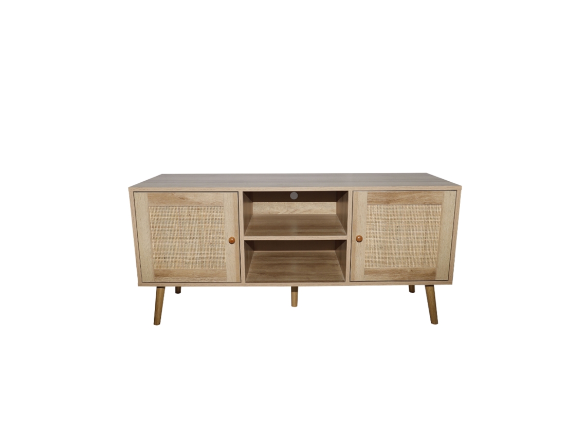 Aparador Cange con puertas efecto bastón y 2 nichos 120 cm CONCEPT U
