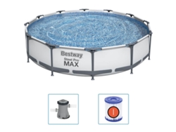 Conjunto De Piscina BESTWAY Acero (366x76 cm)